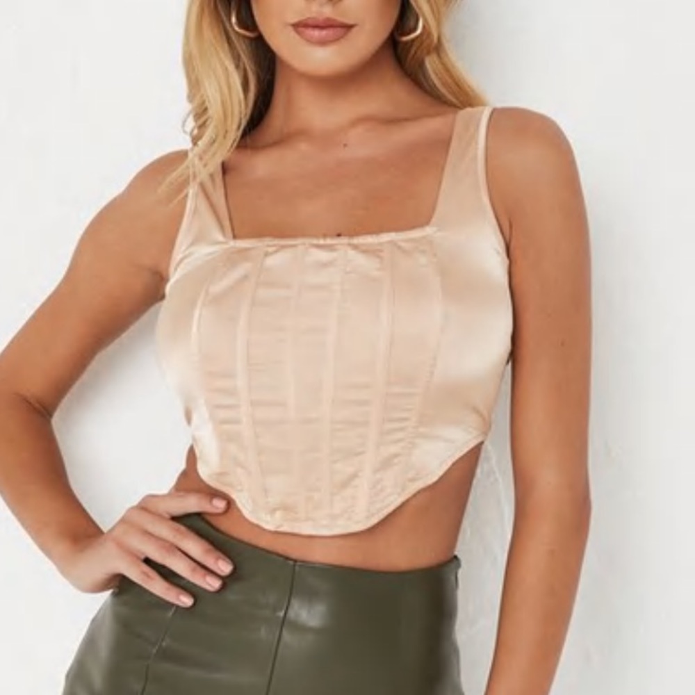 Missguided Satin Corset Top